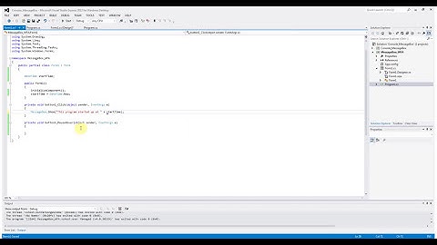 C# Tutorial - Message Box