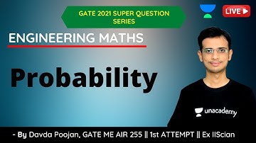 L 10 | Probability | Engineering Maths | GATE & ESE 2021 Mechanical Engineering | Davda Poojan