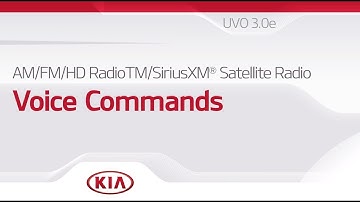 AM/FM/SIRIUSXM® SATELLITE RADIO:  Voice Commands