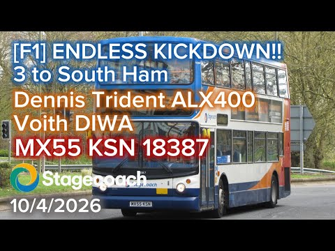 [F1] {WITHDRAWN?} ENDLESS KICKDOWN!! | Dennis Trident ALX400 Voith | MX55 KSN 18387 | 10/4/2026