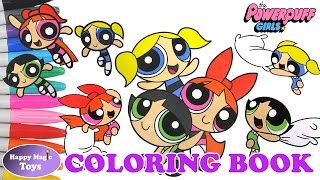 Powerpuff Girls Coloring Book Compilation 2 Buttercup Bubbles Blossom Happy Magic Toys