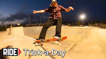 How-To Skateboarding: Frontside 5-0 Over a Hip With Fritz Mead