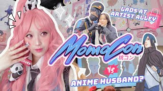 🍑⊹♡ MomoCon 2025 Vlog || Best Anime HUSBAND? Gokurakugai cosplay, Anime convention walk-through