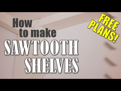 Woodworking: How to build Sawtooth Shelves
