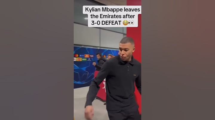 Kylian mbappe leaves The Emirates After 3-0DEFEAT #kylianmbappe #realmadrid #emirates