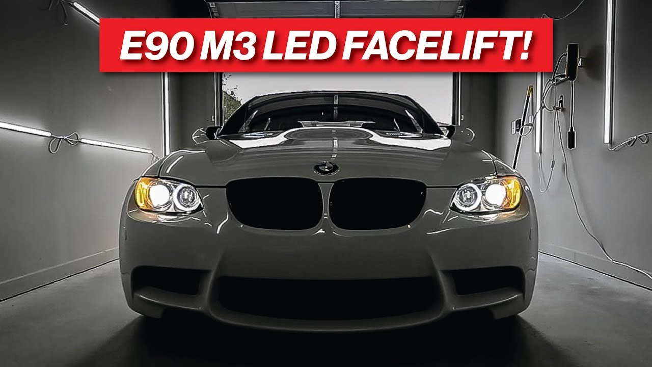 E90 M3 FACELIFT! 6000k ANGEL EYE BULBS & LED TURN SIGNALS YouTube