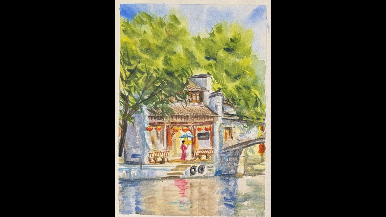 水彩风景画Watercolor Landscape 수채화풍경260627 - YouTube