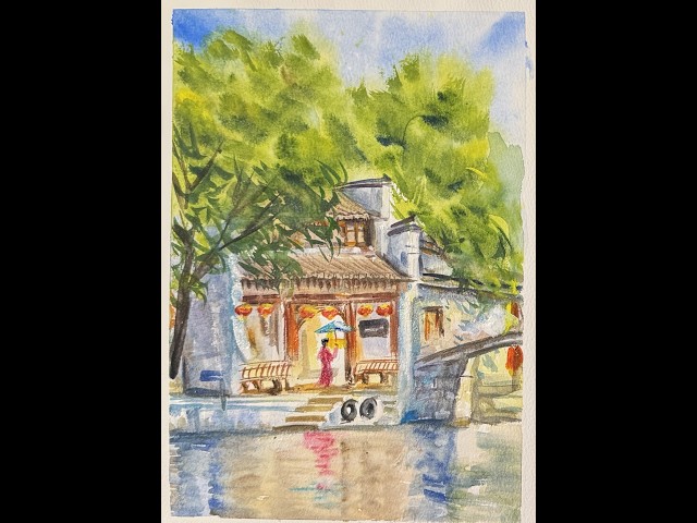水彩风景画Watercolor Landscape 수채화풍경260627 - YouTube