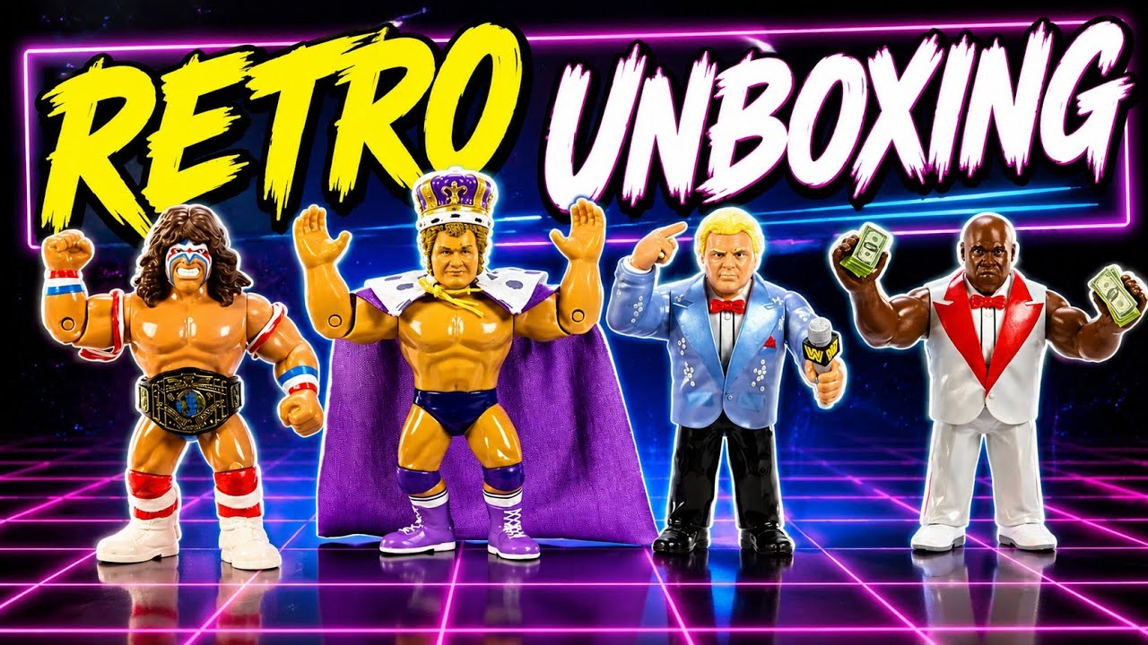 WWE Retro figures (Series 18) - Unboxing - YouTube