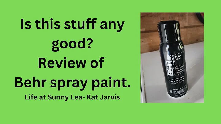 Behr Spray Paint Review