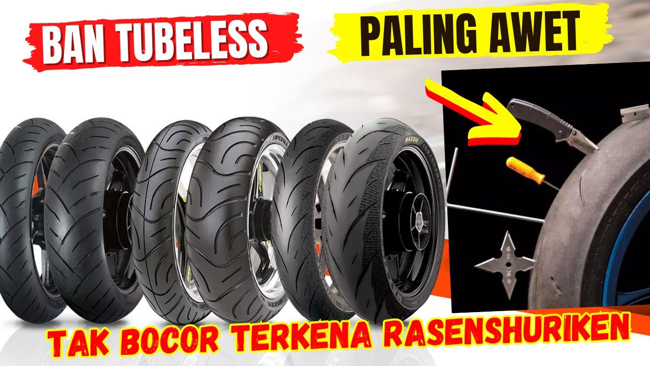 5 REKOMENDASI MEREK BAN MOTOR TUBELESS TERBAIK! Libas Segala Kondisi