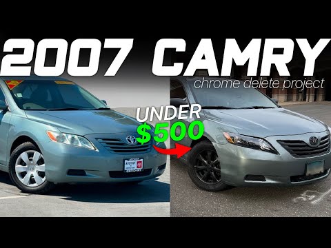 Make Your Camry Look MODERN & SLEEK! - Chrome Delete, Plastidip, Tint