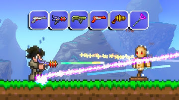 Terraria, But EVERY Laser Weapon Attacks At The Same Time...