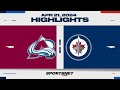 Nhl game 1 highlights  avalanche vs jets  april 21 2024