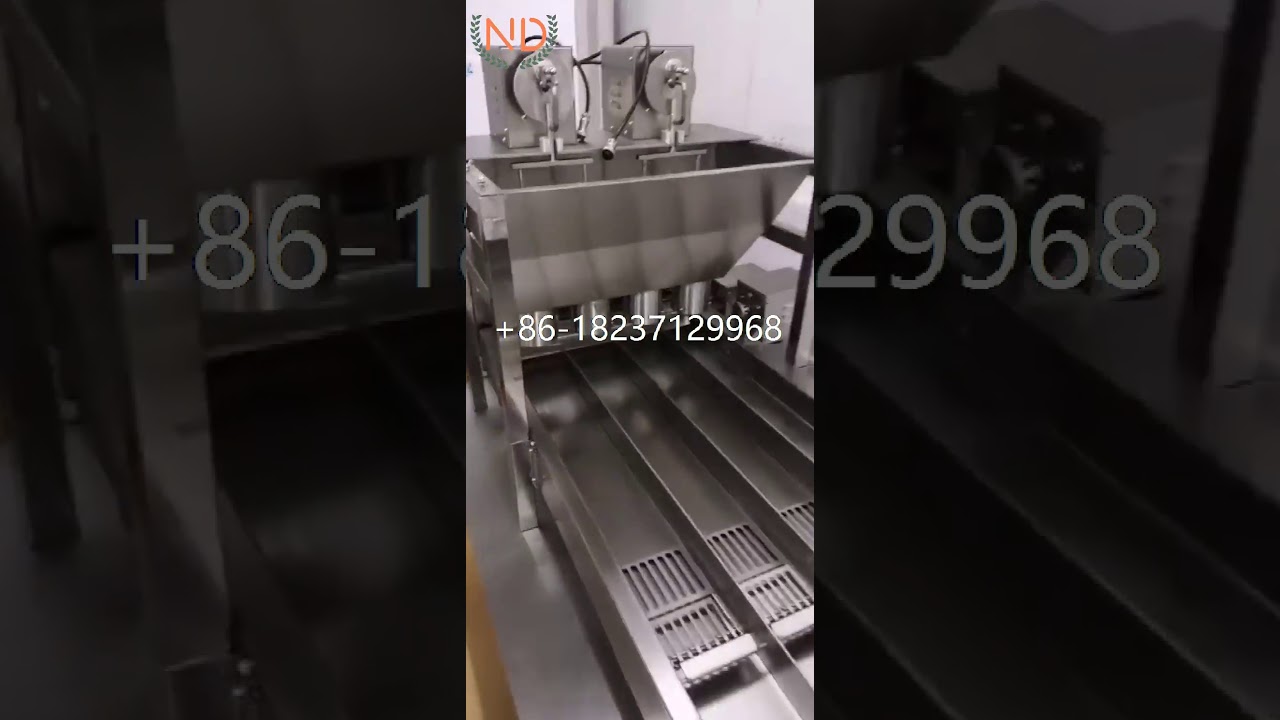 automatic 4 rows donut extruder machine krispy kreme donut frying