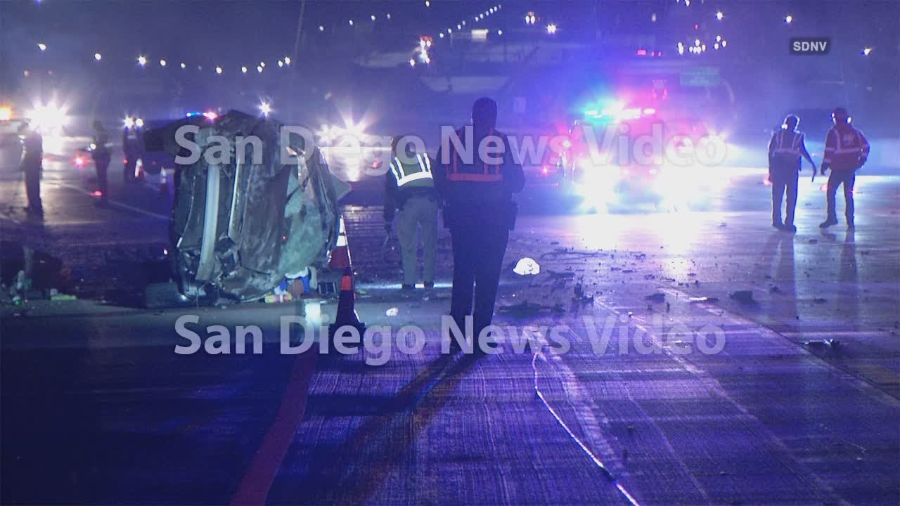 Rollover ejection crash on I-15 leaves one dead, one injured - YouTube