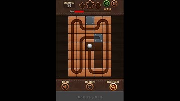 Roll The Ball Slide Puzzle 2 - Basic E Level 14 Walkthrough