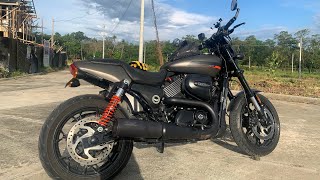 Harley Davidson Street rod 750 short ride #4 (pure sound)