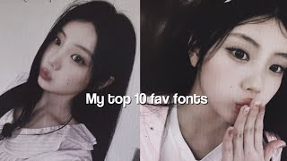 My well requested top 10 favorite fonts on dafont! | ( FIRST VIDEO)🤍