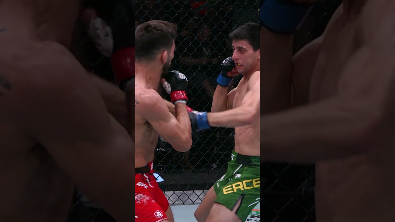 ⁣Dropped him with one punch! #ufcperth