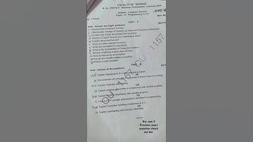 Ou sem 2 computer science question paper 2024 #shorts #ouexam #ousem2computer2024 #sem2 #exam