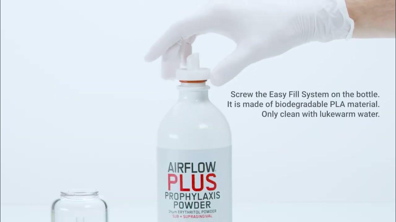 EMS Airflow Plus Prophylaxis Powder New aluminium bottle YouTube