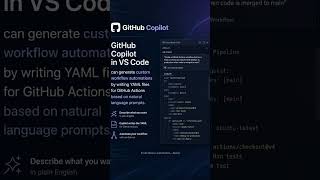 GitHub Copilot in VS Code can generate custom workflow autom #shorts #viral #ai #github #copilot