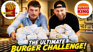 THE 50 BURGERS CHALLENGE AT BURGER KING! MY FIRST COLLAB WITH @BelgischeFreetzak 
