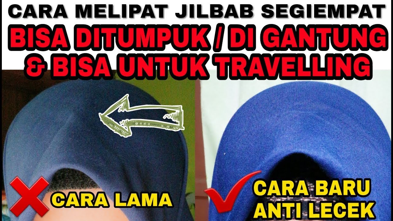 Cara Menyetrika Jilbab Segi 4