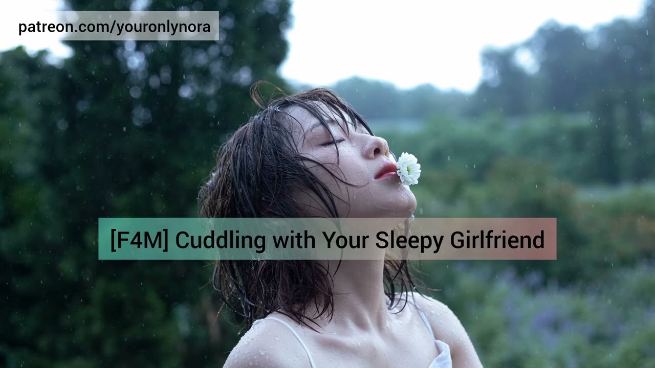 [F4M] Asian Girlfriend ASMR Roleplay | Cuddling with Your Sleepy GF While Listening to the Rain