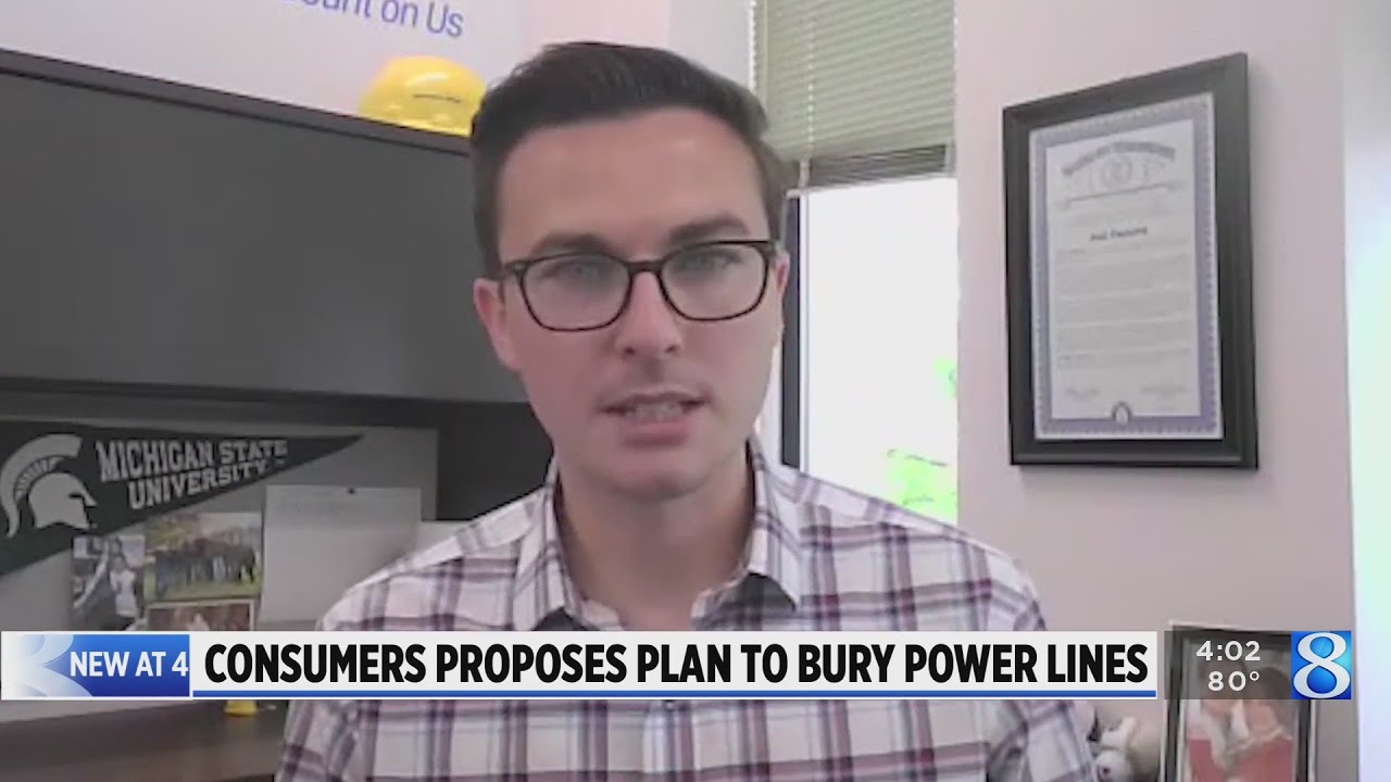 Consumers proposes plan to bury power lines YouTube