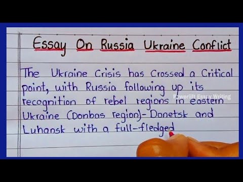 ukraine war essay in english
