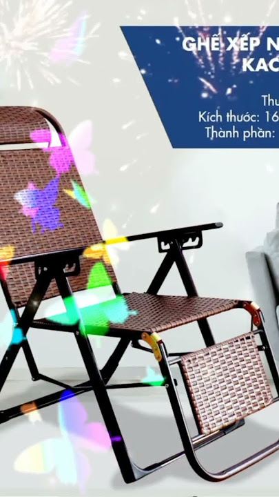 Ghế Xếp Thư Giãn Mây Nhân Tạo Kachi MK298 #ghexep #ghebothugian