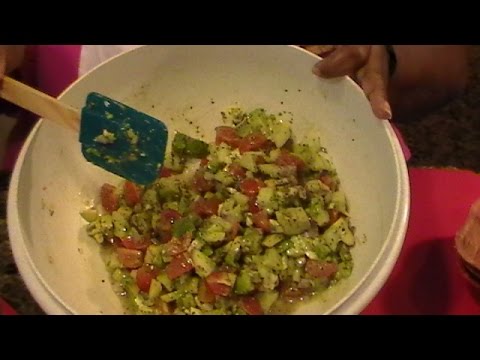 Avocado, Cucumber, & Tomato Salad