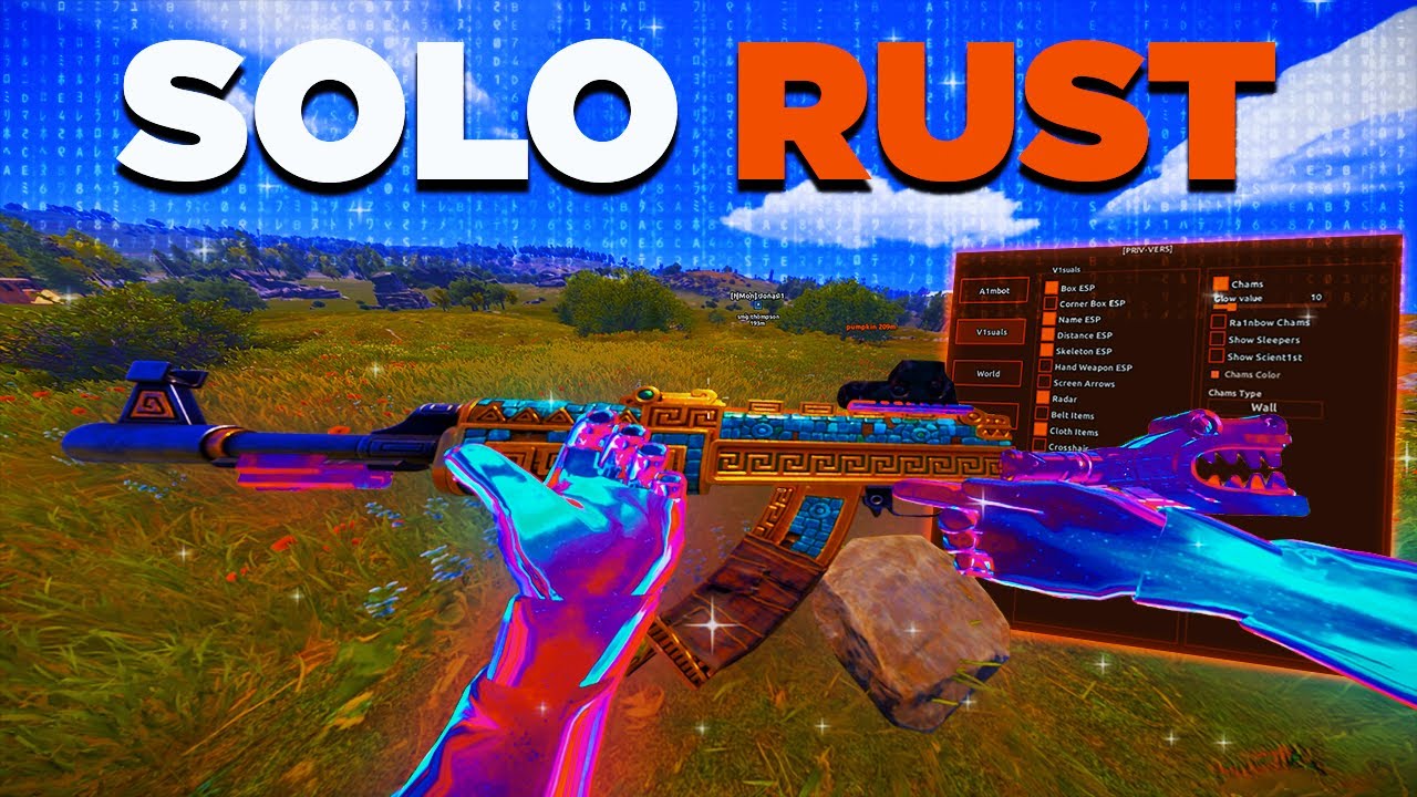 SOLO RUST CHEATING on WIPE DAY with the 7$ RUST CHEAT.. - YouTube