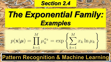 2.4 The Exponential Famiy - Examples - Pattern Recognition and Machine Learning