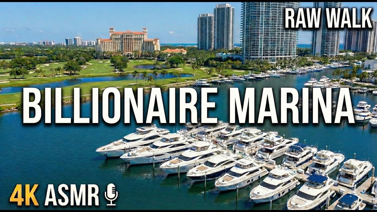 🏌️ AVENTURA FLORIDA LUXURY WALK: JW MARRIOTT TURNBERRY GOLF & WATERWAYS MARINA | 4K POV 🦆