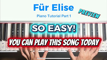 Für Elise Piano Tutorial (Part 1) | Easy Step-by-Step Guide 🎹