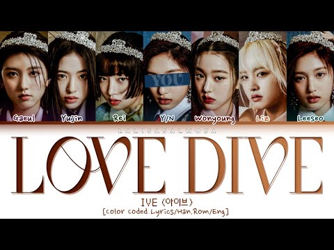 IVE (아이브) & YOU | LOVE DIVE | You as a member [Karaoke] Color Coded Lyrics Han/Eng/Rom (EASY LYRICS)