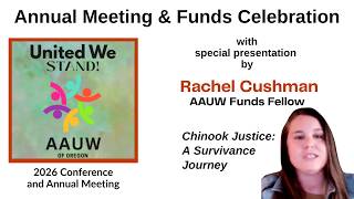 Annual Meeting 2026 Day 2: Annual Business Meeting & Funds Celebration with speaker Rachel Cushman Annual Meeting 2026 Day 2: Annual Business Meeting & Funds Celebration with speaker Rachel Cushman