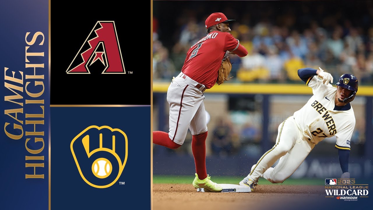 D-backs vs. Brewers Wild Card Game 2 Highlights (10/4/23) | MLB Highlights