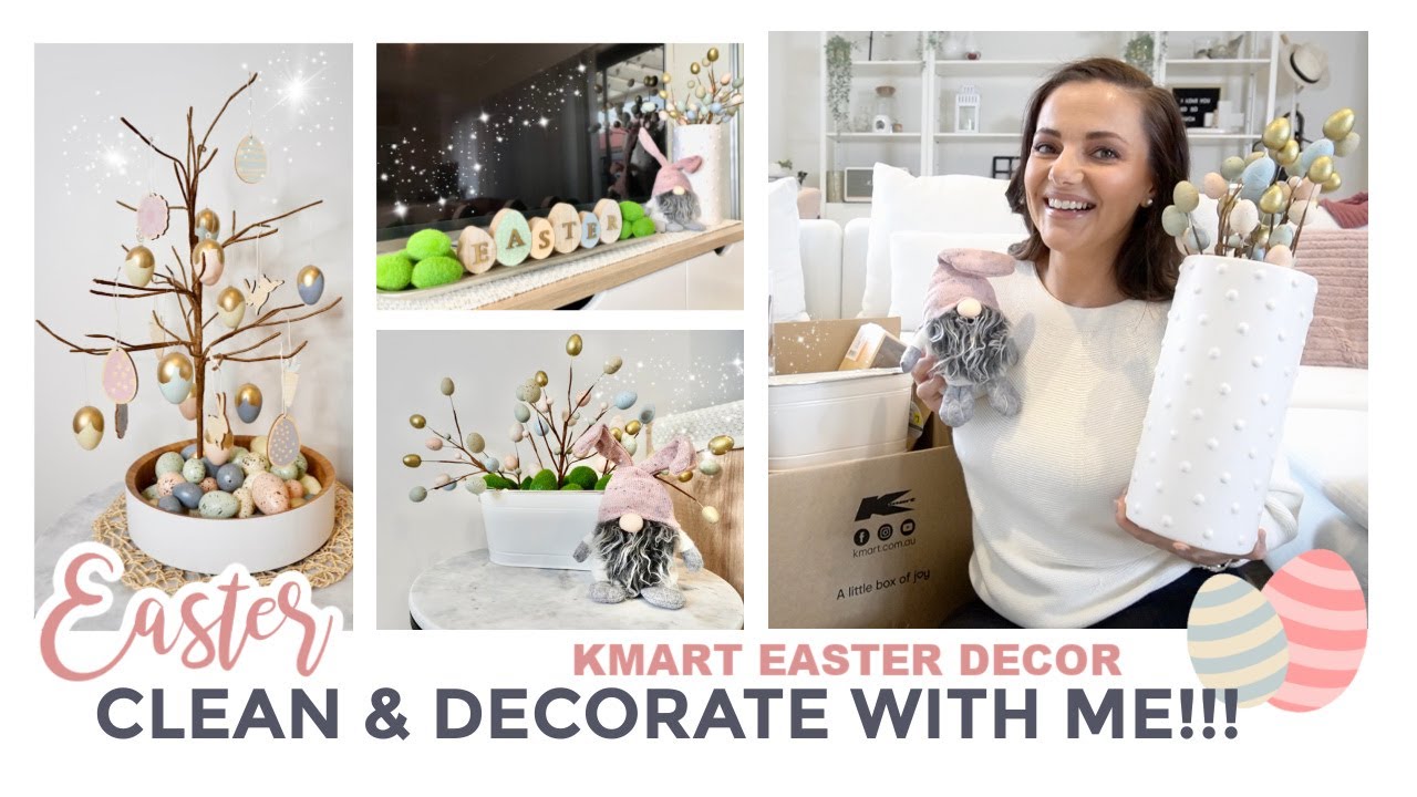 EASTER DECORATE WITH ME + KMART EASTER DECOR HAUL || THE SUNDAY ...