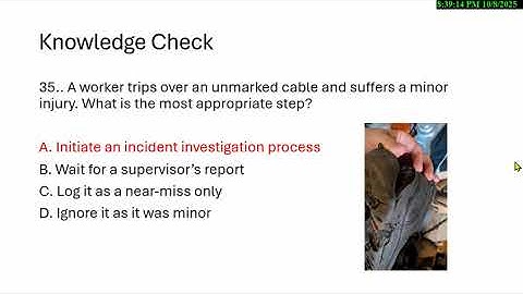 Daily Quiz Ep3 Incident Investigation