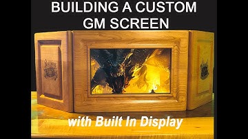 Level Up Your D&D Campaigns: Custom Dungeon Master Screen with Built In Monitor