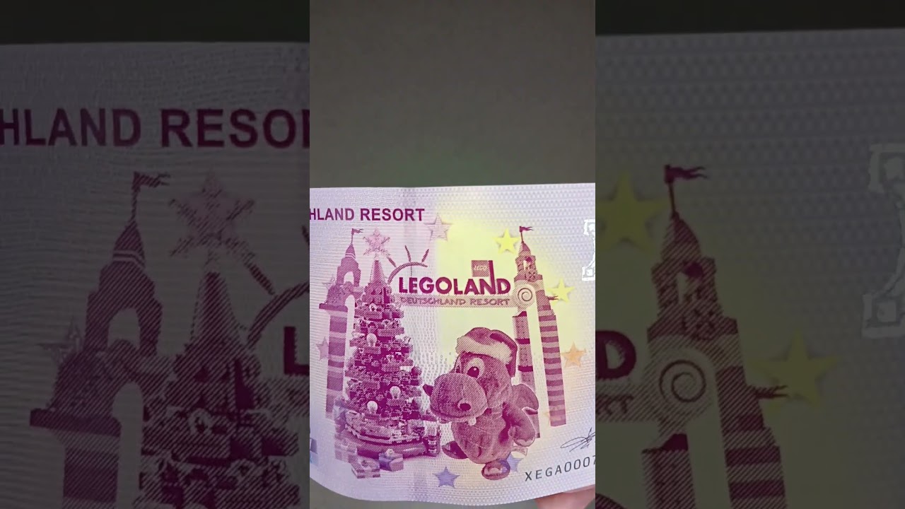 LA MIA NUOVA BANCONOTA SOUVENIR DA ZERO EURO DI LEGOLAND GERMANIA BANKNOTE GERMANY