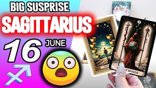 Sagittarius ♐😨 BIG SUSPRISE 😨 horoscope for today JUNE 16 2026 ♐ #sagittarius tarot JUNE