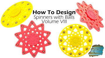 How-To:  Flower Design Fidget Spinners Volume VIII  (Fusion 360 Overview - 3D Printed)