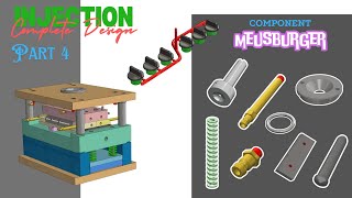 Complete injection mold slider design at Solidworks