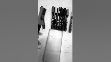 custom phone case using Posca markers #drawing #poscamarker  #shorts