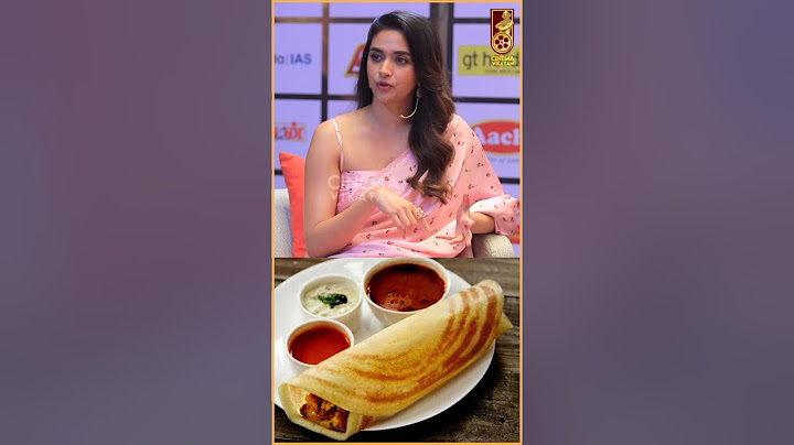 தோசை எனக்கு ரொம்ப பிடிக்கும்! | Favourite food of Keerthy Suresh | #shorts